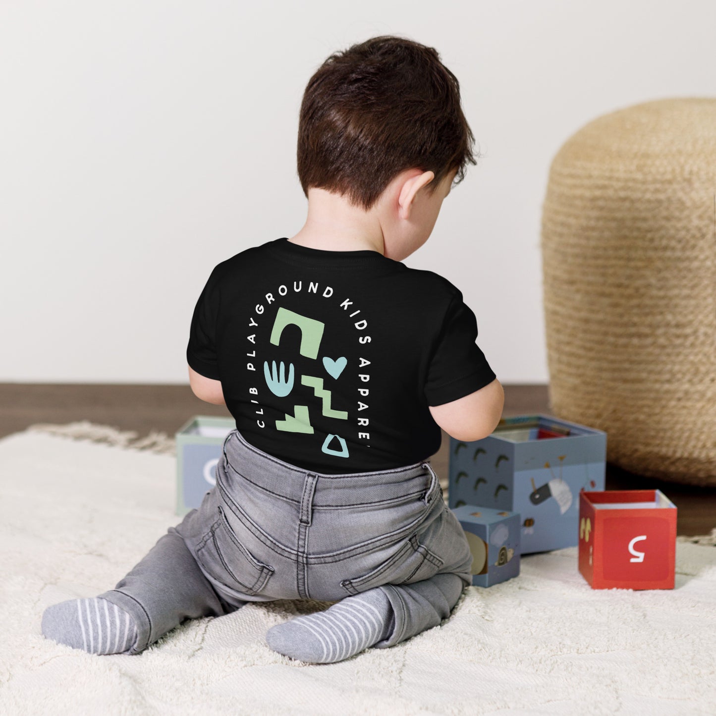 Est 2024 Club Playground Apparel Toddler Tee Black